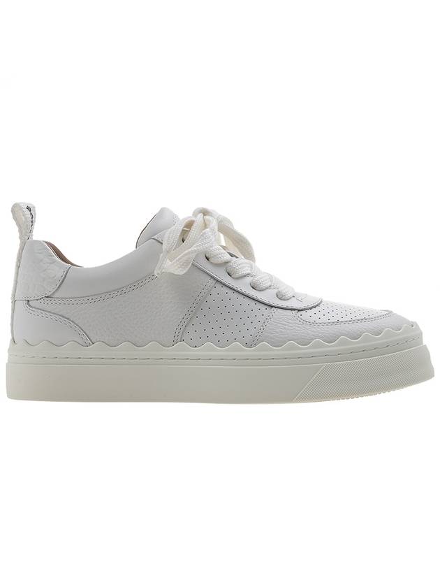 Lauren Lace Up Low Top Sneakers White - CHLOE - BALAAN 3