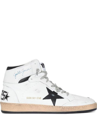 Sky Star Ankle Signature High Top Sneakers White - GOLDEN GOOSE - BALAAN 2