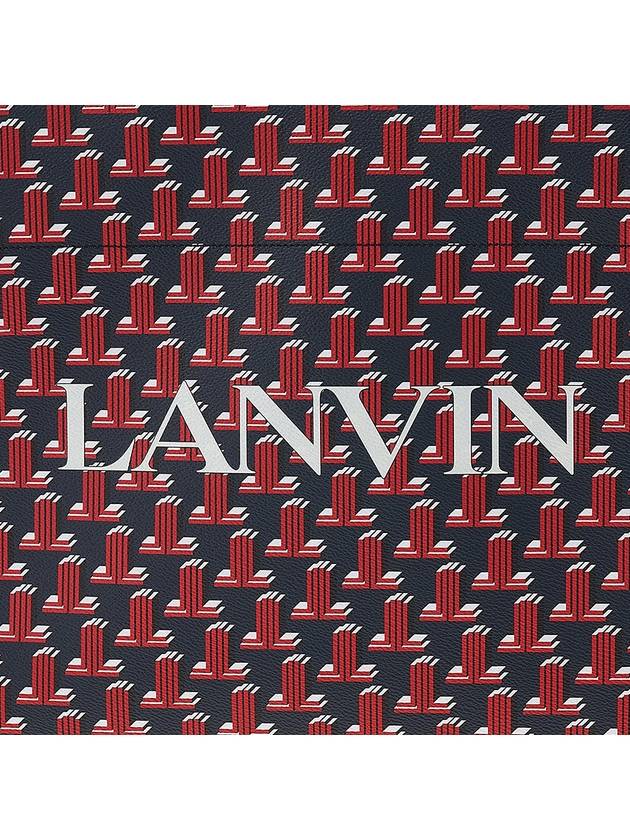 Logo Print Tote Bag Navy Red - LANVIN - BALAAN 8