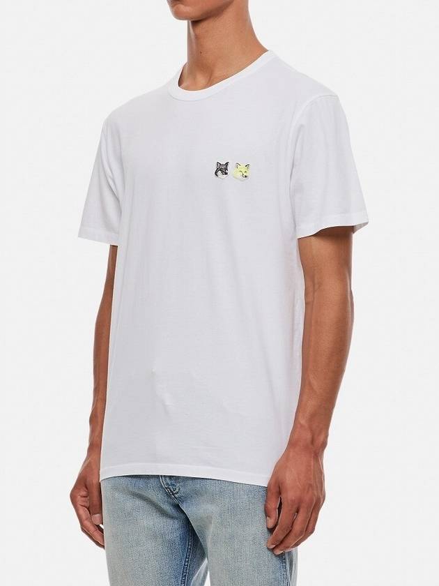 Double Fox Head Logo Short Sleeve T Shirt IU00122KJ0008 - MAISON KITSUNE - BALAAN 3