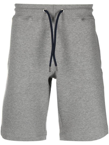 Zebra Logo Cotton Sweat Shorts Grey - PAUL SMITH - BALAAN 1