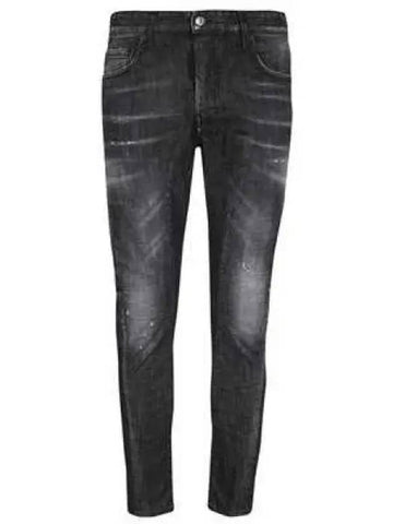 Tide Biker Skinny Jeans Black - DSQUARED2 - BALAAN 1