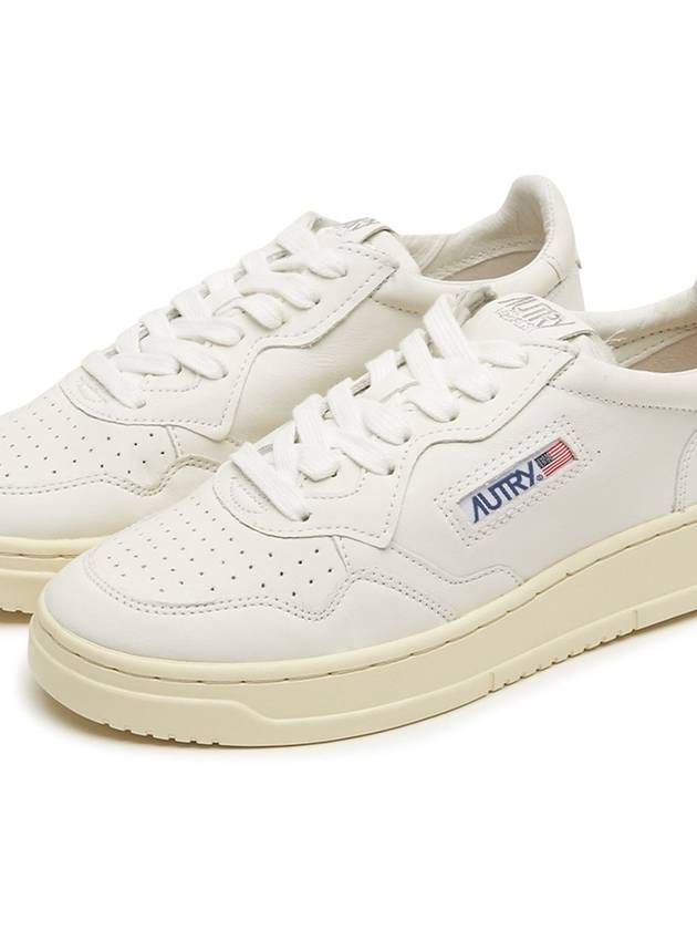 Medalist Goatskin Low Top Sneakers White - AUTRY - BALAAN 4