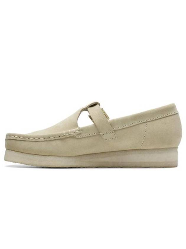 Wallabee T-Bar Maple Suede Loafers Beige - CLARKS - BALAAN 2