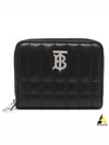 Lola Quilted Zip Round Coin Card Wallet Black - BURBERRY - BALAAN 2