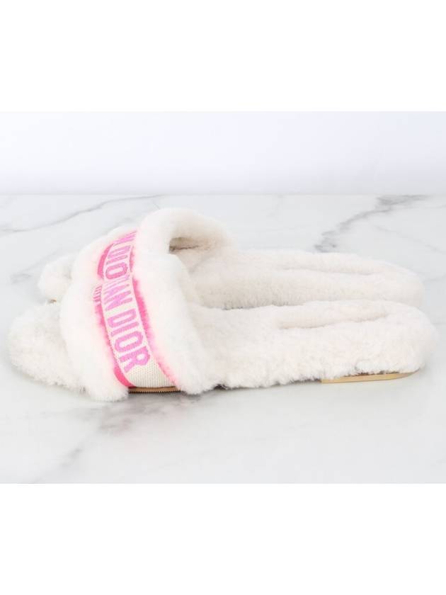 logo shearling slippers 36 230 - DIOR - BALAAN 5