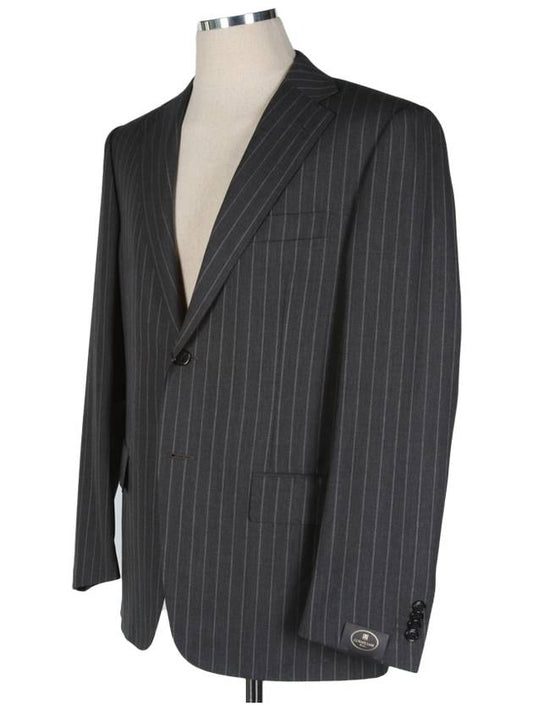 817812 Striped virgin wool suit - CORNELIANI - BALAAN 2