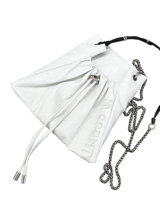 Chain Strap Mini Bag White - NOSCENT - BALAAN 1