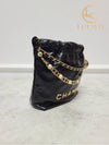 Used luxury goods Lewis It Black gold calfskin pearl 22 bag mini - CHANEL - BALAAN 3