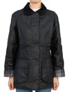 Beadnell Wax Zip-up Jacket Black - BARBOUR - BALAAN 2