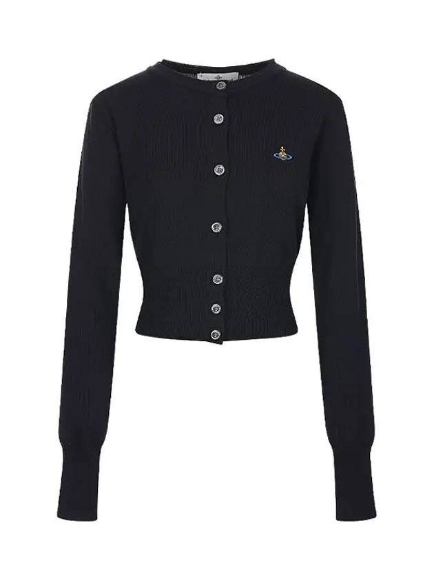 Bea Cropped Cardigan Black - VIVIENNE WESTWOOD - BALAAN 2