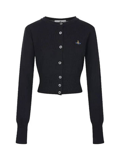 Bea Cropped Cardigan Black - VIVIENNE WESTWOOD - BALAAN 2