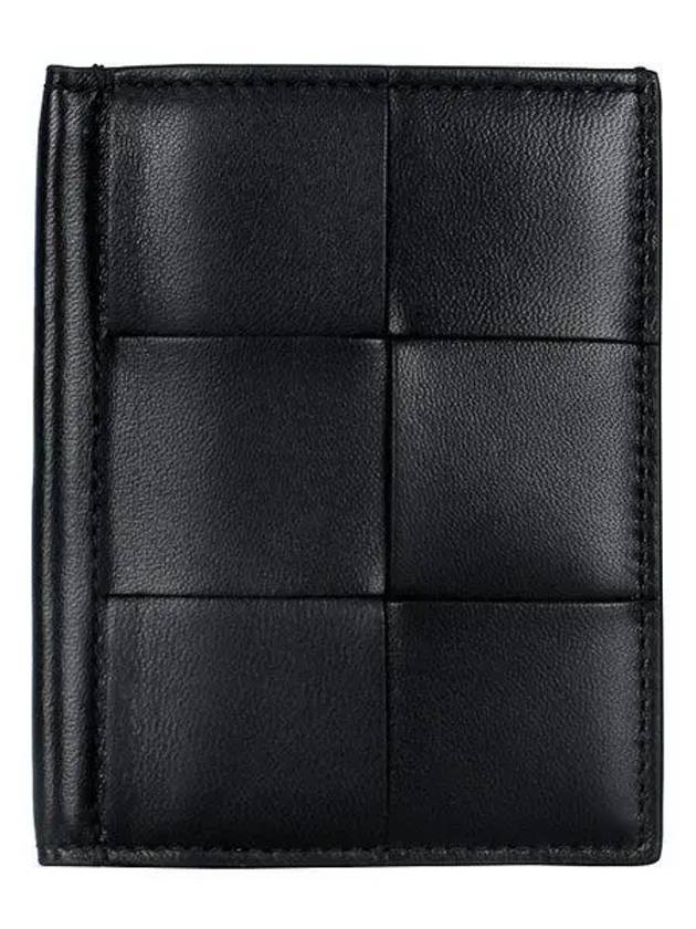 Cassette Slim Flap Card Wallet Black - BOTTEGA VENETA - BALAAN 2