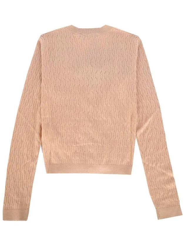 23FW Dindi DINDI cable cardigan nude 2363460239 002 - MAX MARA - BALAAN 3