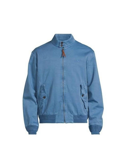 Stand Up Collar Bomber Jacket Vessel Blue - POLO RALPH LAUREN - BALAAN 2