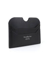 Silver Logo Card Wallet Black - ACNE STUDIOS - BALAAN 4