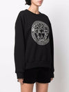 Glitter Medusa Logo Crew Neck Sweatshirt Black - VERSACE - BALAAN 3