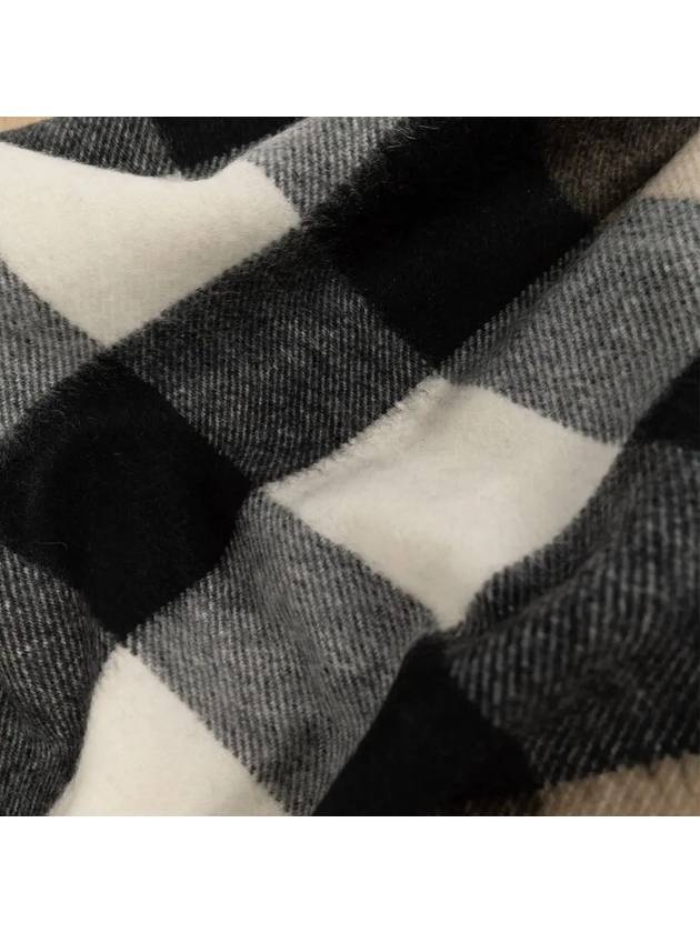 Classic Check Cashmere Muffler Beige - BURBERRY - BALAAN 4