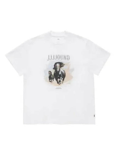 Levis JJJ Jound Graphic Short Sleeve T Shirt White - LEVI'S - BALAAN 1