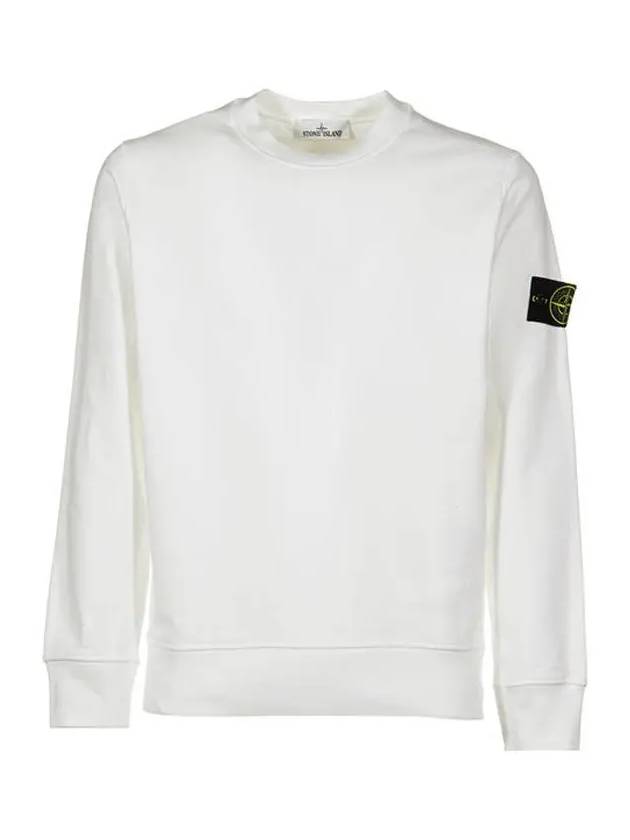 Wappen Patch Crew Neck Sweatshirt White - STONE ISLAND - BALAAN 3