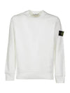 Wappen Patch Crew Neck Sweatshirt White - STONE ISLAND - BALAAN 2