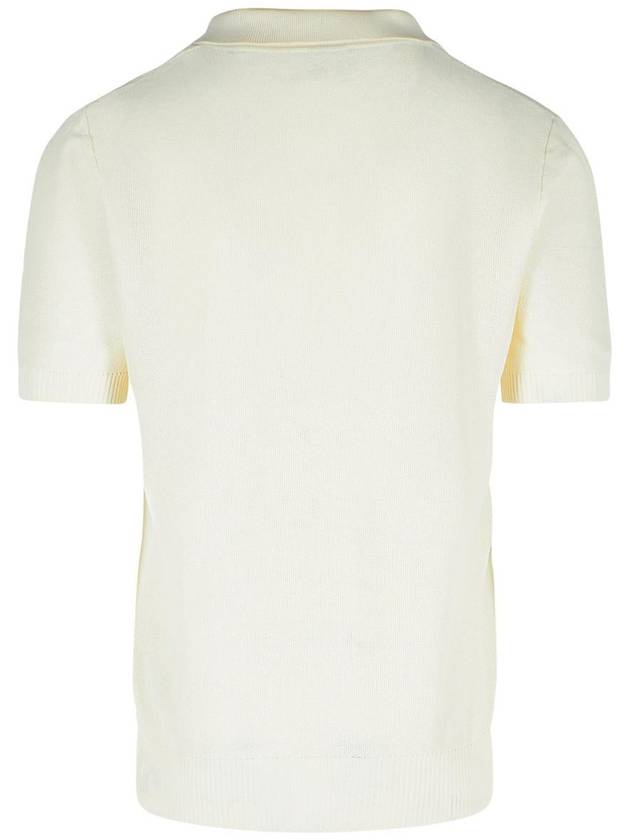 Eleventy Cream Cotton Polo Shirt - ELEVENTY MILANO - BALAAN 3