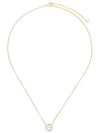 Miller Pave Logo Delicate Necklace Gold - TORY BURCH - BALAAN 3