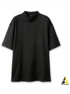 Cotton Crew Neck Short Sleeve T-Shirt Black - BALENCIAGA - BALAAN 2