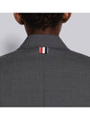 Plain Weave 4 Bar Chesterfield Single Coat Grey - THOM BROWNE - BALAAN 8