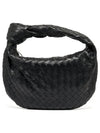 Teen Jodie Intrecciato Leather Tote Bag Black - BOTTEGA VENETA - BALAAN 5