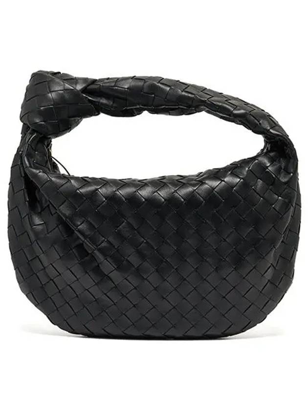 Teen Jodie Intrecciato Leather Tote Bag Black - BOTTEGA VENETA - BALAAN 5