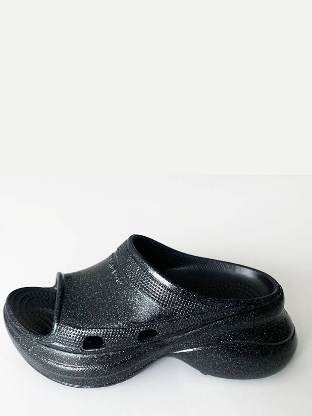 Crocs Fully Purforated Iridescent Rubber Slippers Black - BALENCIAGA - BALAAN 3