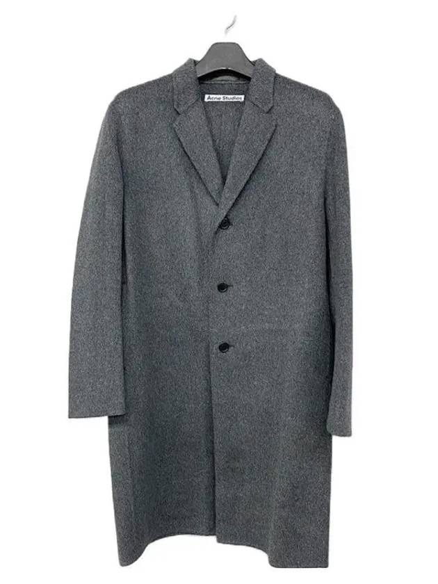 Wool Single Coat Dark Melange - ACNE STUDIOS - BALAAN 2