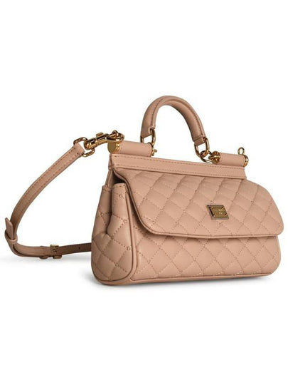 Dolce & Gabbana Small 'Sicily' Pink Leather Bag - DOLCE&GABBANA - BALAAN 2