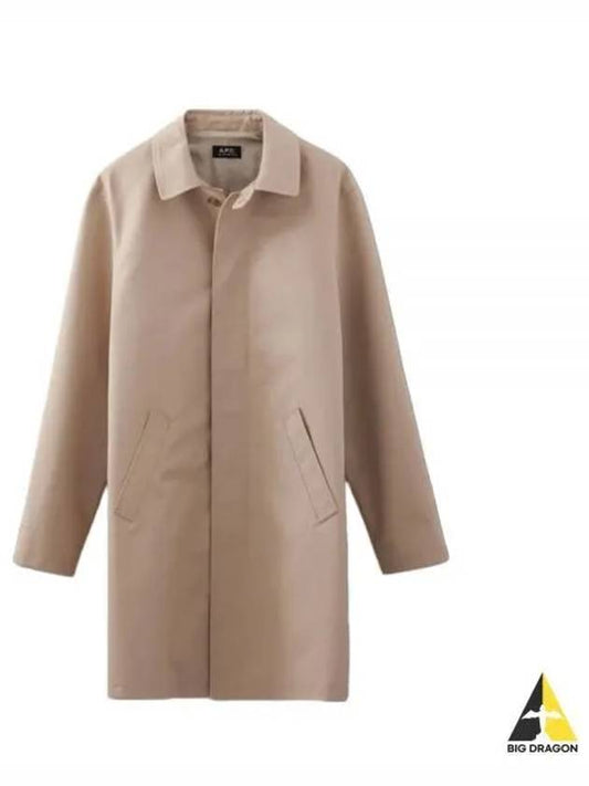 Ville Cotton Gavardin Single Coat Beige - A.P.C. - BALAAN 2