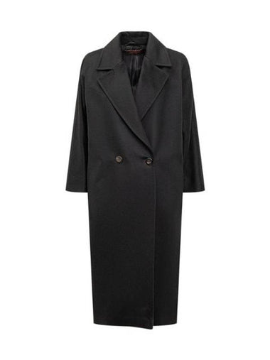 Erice Wool Double Coat Black - MAX MARA - BALAAN 1