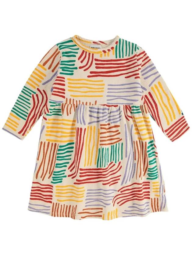 Kids Line All Over Dress Multi 222AC094 010 - BOBO CHOSES - BALAAN 2