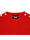 Valentino Women's ALine Cotton Sweater Red White A0908 1104 1113 - RED VALENTINO - BALAAN 4