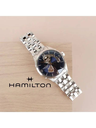 Jazzmaster Open Heart 42mm Metal Watch Blue - HAMILTON - BALAAN 2