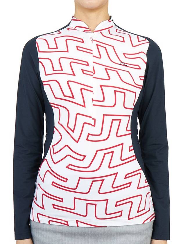 Golf wear women s long sleeve t shirt AWJS06574 A024 - J.LINDEBERG - BALAAN 1