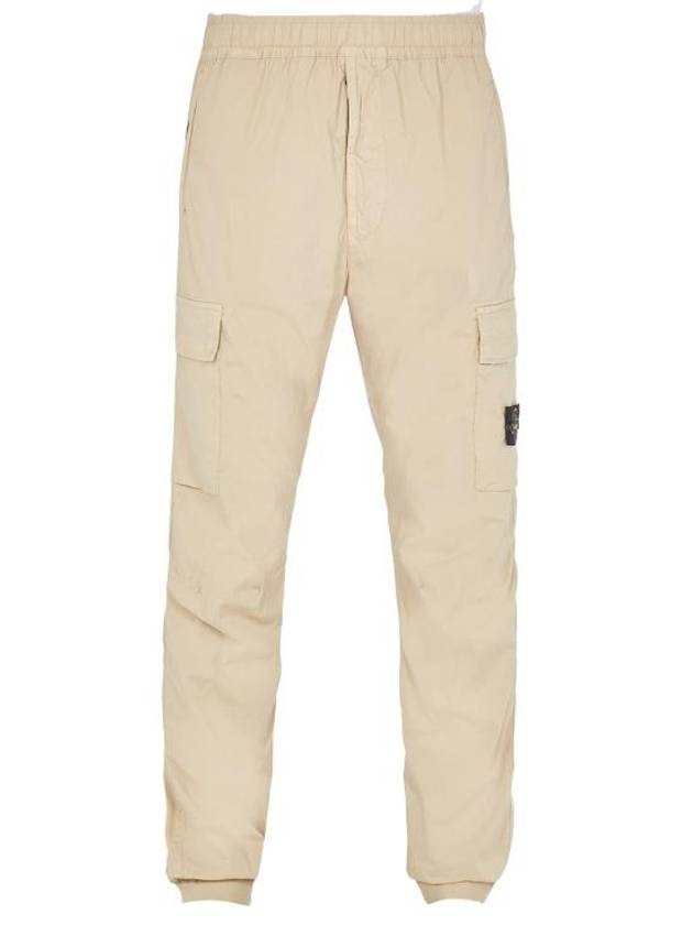 Stretch Cotton Tela Paracadute Cargo Straight Pants Sand - STONE ISLAND - BALAAN 2