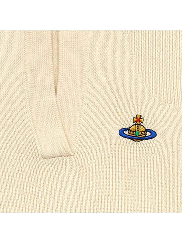 ORB Polo Cashmere Knit Top Ivory - VIVIENNE WESTWOOD - BALAAN 4