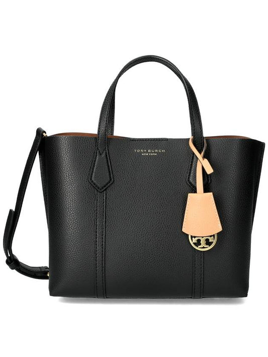 Perry Triple Compartment Small Tote Bag Black - TORY BURCH - BALAAN 2