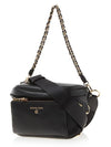 Women's Slater Medium Pebble Leather Sling Bag Black - MICHAEL KORS - BALAAN 3