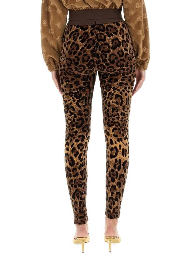 Leopard Leggings FTCQKTFJ7D5 S8350 JACQUARD B0170470767 - DOLCE&GABBANA - BALAAN 4