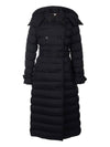 Women's Detachable Belted Long Padding Black - BURBERRY - BALAAN 2