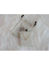 Mini Pop H Pendant Necklace Gold Blanc White - HERMES - BALAAN 2