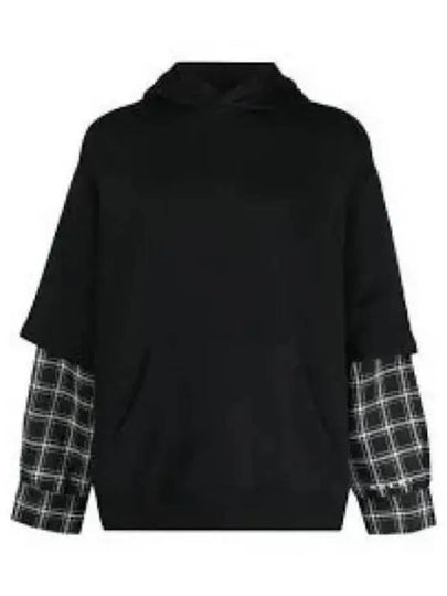 Check Hoodie Black - MARNI - BALAAN 2