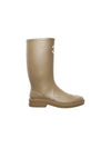 CC logo cowchalk rain boots dark beige - CHANEL - BALAAN 1