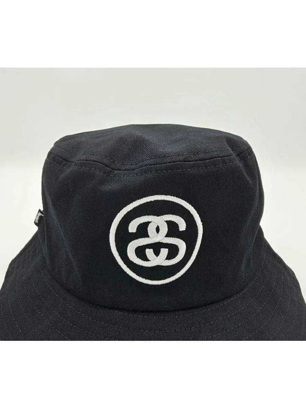 SS Link Bucket Hat Black - STUSSY - BALAAN 4